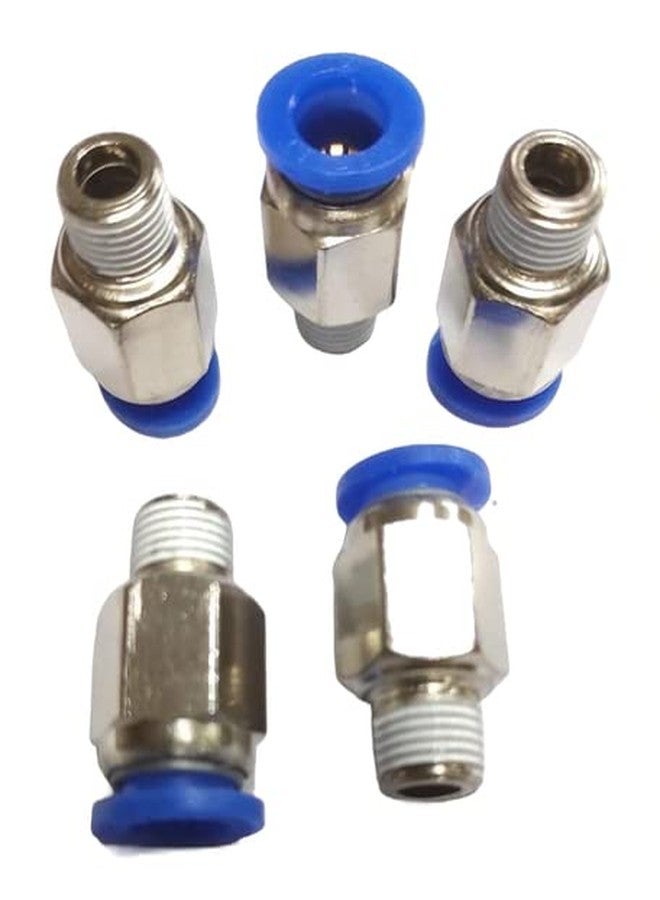 DLIEN Pneumatic Push Type Male Connector Push in Joint Pneumatic Quick Fitting Quick Connector Air Fittings Size: 1/8" X 08 MM OD (Pack of 3) - Image 4